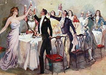 Belle époque New Year's party. ©Anne Morddel 2026